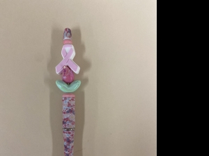 Primary image for the Breast Cancer Ribbon / Flower Pen Auction Item