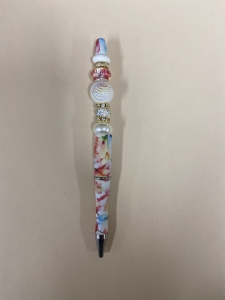 Primary image for the Pink & Blue Floral Beaded Pen Auction Item