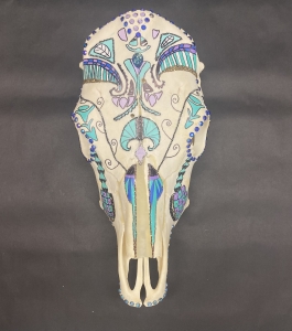 Primary image for the Painted Cow Skull #3 Auction Item