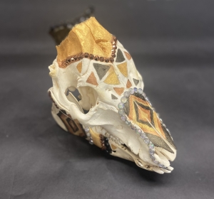 Primary image for the Painted Pig Skull #1 Auction Item
