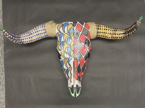 Primary image for the Painted Steer Skull #1 Auction Item