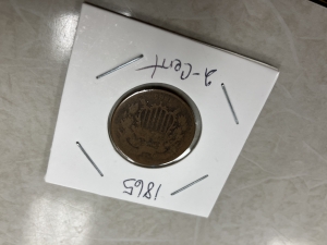 Primary image for the 1865 Civil War 2 cent piece Auction Item