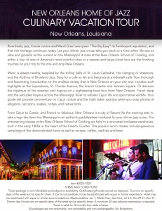 Secondary image for the Flavors and Sounds of New Orleans Auction Item