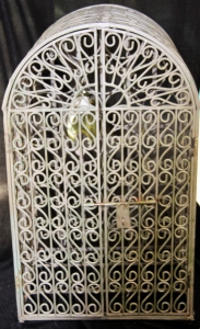 Secondary image for the Wrought Iron Wire Rack Auction Item