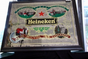 Primary image for the Large Vintage Heineken Mirror Auction Item