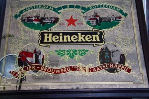 Secondary image for the Large Vintage Heineken Mirror Auction Item