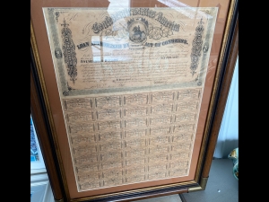 Primary image for the Collectible Confederate Bonds Framed, 1864 Auction Item