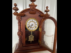 Secondary image for the Antique German Tabletop Clock Auction Item