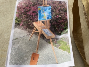 Secondary image for the  Jullian Original French Easel w/Carrying Backpack Bag Auction Item