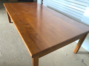 Secondary image for the Mid Century Modern cherry coffee table Auction Item
