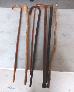 Secondary image for the Set of 5 Vintage Walking Canes Auction Item