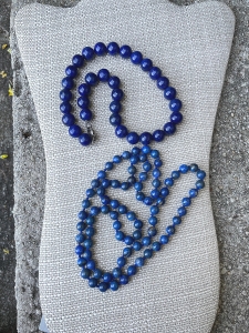 Secondary image for the TWO Lapis Lazuli Bead necklaces Auction Item