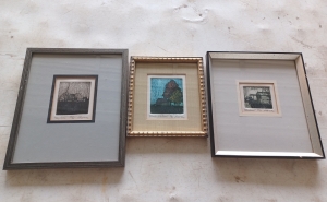 Primary image for the THREE Framed James Shell, Yanceyville artist prints Auction Item