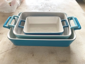 Primary image for the Stoneware Baking Dishes set of 3 Crate & Barrel Auction Item