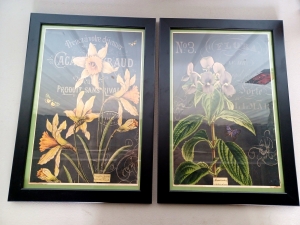 Primary image for the Botanical flower prints - Set of 2 Auction Item