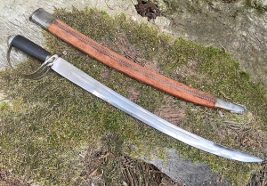 Primary image for the Vintage India Sword with engraving and velvet scabbard Auction Item