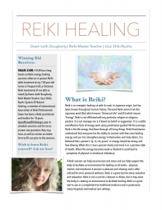 Secondary image for the Reiki Healing Services, FOUR hour healing hands-on Reiki energy healing sessions Auction Item