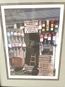 Primary image for the Print “Fishing Shack in Maine”, Sabrina Cozart, Artist Auction Item