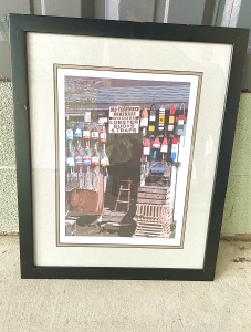 Secondary image for the Print “Fishing Shack in Maine”, Sabrina Cozart, Artist Auction Item