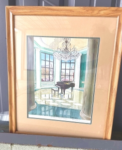 Primary image for the Framed piano print ‘Grand Hall Gazebo Charleston Place’ artist Steven Jordan Auction Item