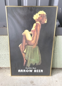 Primary image for the Set of 2 Framed Beer vintage advertisements Auction Item