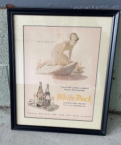 Secondary image for the Set of 2 Framed Beer vintage advertisements Auction Item