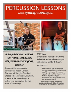 Primary image for the Drum Lessons, Professional Drummer Robert Cantrell Auction Item