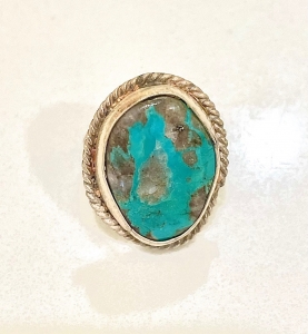 Primary image for the Lot of 3 Vintage Turquoise Silver rings Auction Item