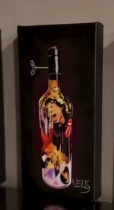 Secondary image for the Mini Wine Bottles Art By Stacey Wells: Start Me Up Auction Item