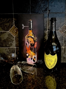 Primary image for the Mini Wine Bottles Art By Stacey Wells: Start Me Up Auction Item