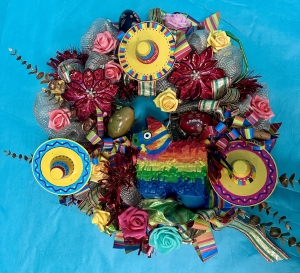 Primary image for the Fiesta Themed Wreath Auction Item