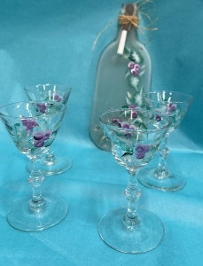 Primary image for the Painted Wine Glasses &  Cheese Plate Auction Item