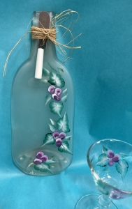 Secondary image for the Painted Wine Glasses &  Cheese Plate Auction Item