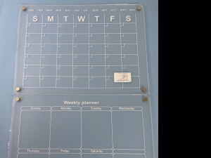 Primary image for the Acrylic magnetic dry erase fridge calendar Auction Item