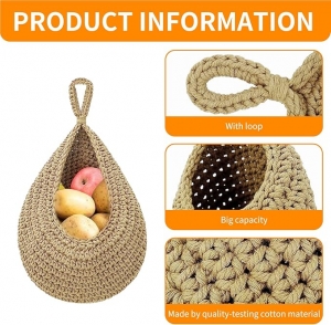 Secondary image for the Jute hanging baskets – set of 2 Auction Item
