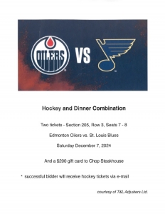 Primary image for the 10 - Oilers vs Blues and Dinner Auction Item