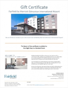 Primary image for the 14 - Fairfield by Marriott Gift Certificate Auction Item