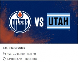 Primary image for the 34 - Oilers vs Utah Auction Item