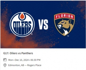 Primary image for the 47 - Oilers vs Panthers Auction Item