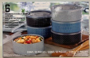 Primary image for the 31 - 6 Microwavable Bowls With Lids Auction Item