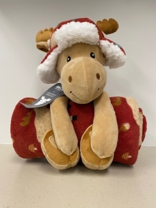 Primary image for the 78 - It Moose Be Love Blanket and Cuddle Buddy Set Auction Item