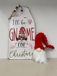 Primary image for the 80 - Sign and Stuffed Gnome Auction Item
