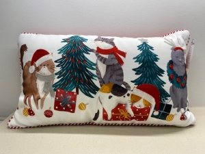Primary image for the 102 - Cat Christmas Pillow Auction Item