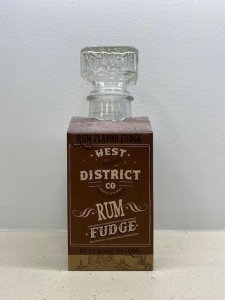 Primary image for the 108 - Glass Decanter Filled With Rum Fudge  Auction Item