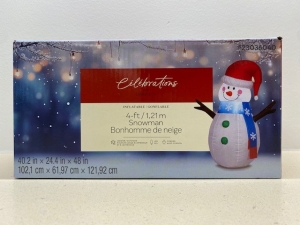 Primary image for the 122 - 4ft Inflatable Snowman Auction Item