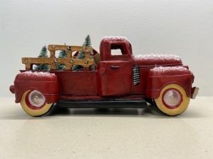 Primary image for the 125 - Red Truck Decoration (Lights Up) Auction Item
