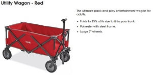 Primary image for the 131 - Utility Wagon - Red Auction Item