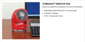Primary image for the 146 - Flippi Desk Fan - Red Auction Item