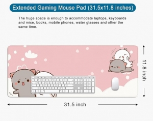 Secondary image for the 196 - XL Pink Kawaii Gaming Mouse Pad Auction Item