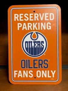 Primary image for the 206 - Oilers Parking Sign Auction Item
